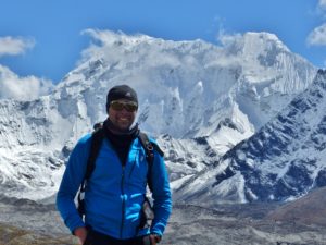 Baruntse in background