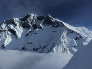 Lhotse south face from summit of Island Peak